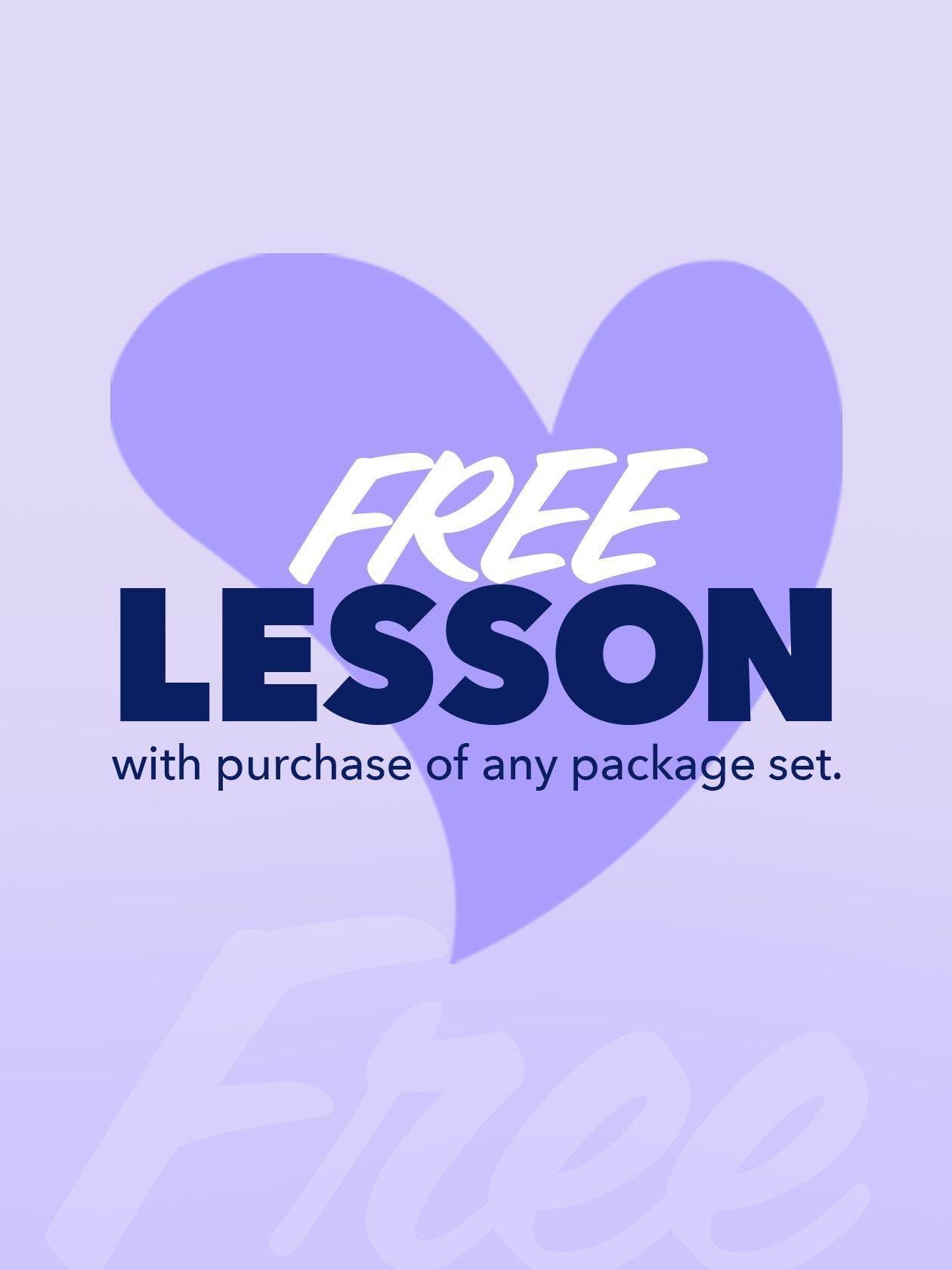 Free Lesson wit Package Set